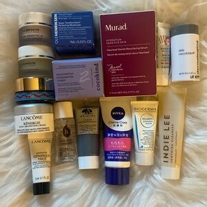 Skincare Sample Bundle; Lancome Murad Cocokind Origins Indie Lee & More